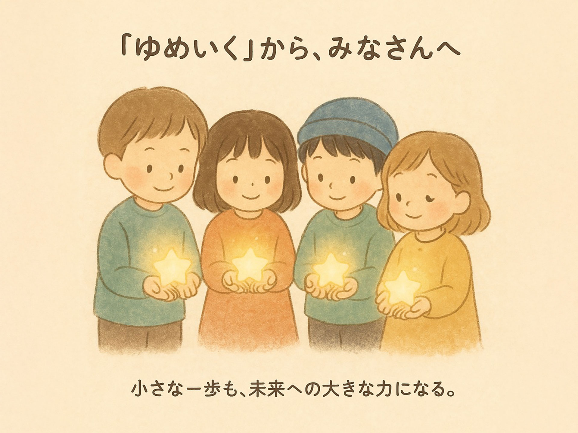 「ゆめいく」から、みなさんへ〜小さな一歩も、未来への大きな力になる〜