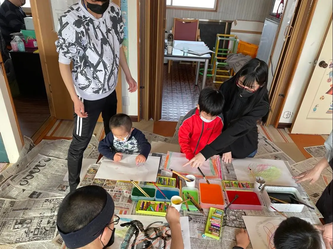 久しぶりに北海道江別市の施設「てまりの華」でお絵かき！