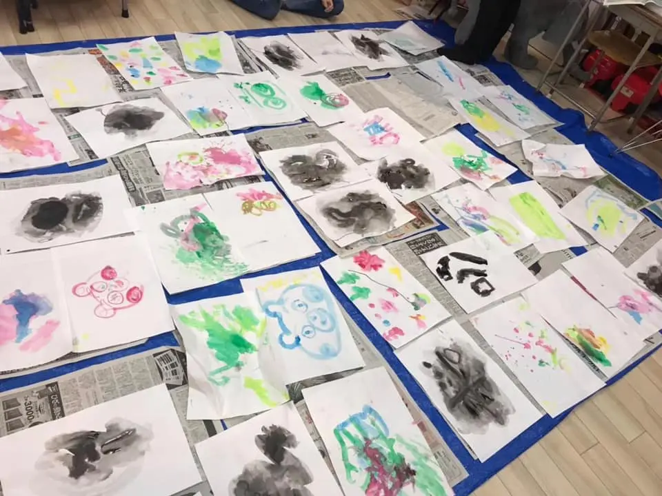 大阪にて　初施設お絵描き