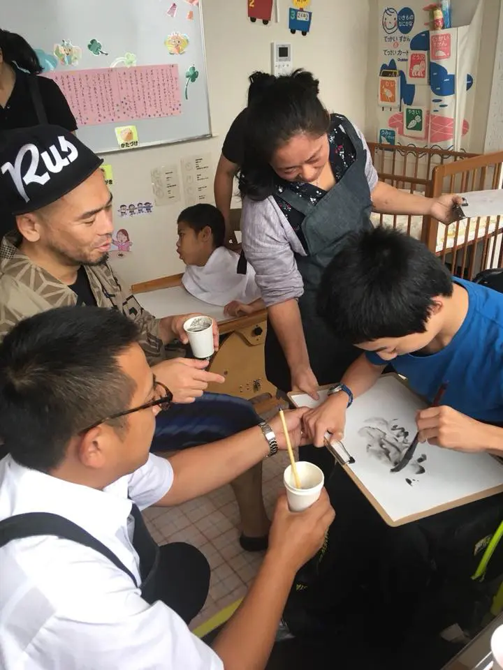 地元岐阜の施設、リハビリランドさんでお絵かきして來ました！